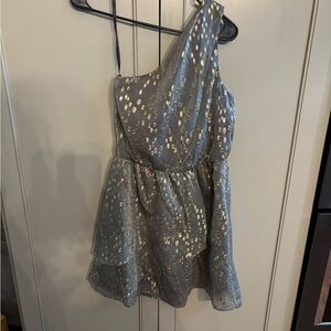 BCBGeneration Gray Dress with Gold Details 4